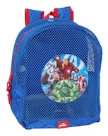 Plecaki - Safta AVENGERS Plecak plażowy dla dzieci, odporny na piasek, z uchwytami, łatwy do czyszczenia, idealny dla dzieci w różnym wieku, wygodny i wszechstronny, 32 x 12 x 38 cm, Niebieski, M, Casual - miniaturka - grafika 1