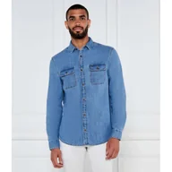 Koszule męskie - Tommy Jeans Jeansowa koszula Regular Fit - miniaturka - grafika 1