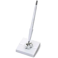 Dekoracje domu - Hochzeit & Liebe Pojemnik na długopisy wesele białe róże (SD4-008) - miniaturka - grafika 1