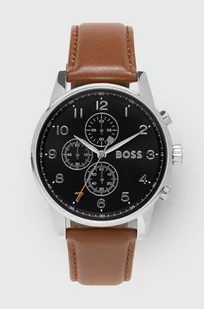 Zegarek Hugo Boss zegarek 1513812 męski kolor brązowy - Zegarki męskie - miniaturka - grafika 1