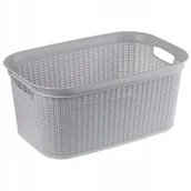 Kosze na bieliznę - Pojemnik na bieliznę i ubrania Finse 27L, jasnoszary - miniaturka - grafika 1