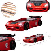 Łóżka - Łóżko Samochód Artnico Vento Eco Car Bed Led Czerwone Auto Sportowe - miniaturka - grafika 1