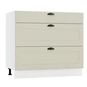 Szafki kuchenne - Szafka kuchenna stojąca 90 ADELE D90 S/3 PC beżowy mat - miniaturka - grafika 1