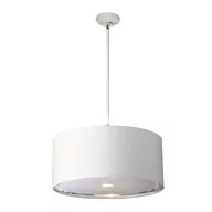 Lampy sufitowe - Elstead Lighting Abażurowa LAMPA wisząca BALANCE/P WPN okrągła OPRAWA zwis polerowany nikiel biały - miniaturka - grafika 1