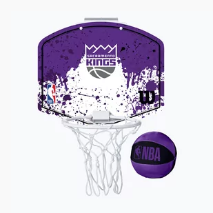 Zestaw do mini-koszykówki Wilson NBA Team Mini Hoop Sacramento Kings - Koszykówka - miniaturka - grafika 1