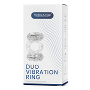 Pierścienie erekcyjne - Podwójny pierścień wibracyjny - Duo Vibration Ring by Medica-Group - miniaturka - grafika 1