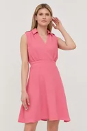 Sukienki - Morgan sukienka kolor różowy mini rozkloszowana - miniaturka - grafika 1