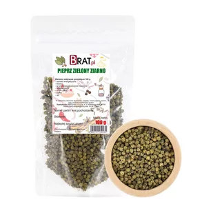 AROMATYCZNY Pieprz zielony ziarno 100g PRODUKT NATURALNY WYSOKA JAKOŚĆ - Pieprz - miniaturka - grafika 1