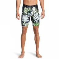 Spodnie sportowe męskie - Męskie legginsy krótkie treningowe Under Armour UA Curry HG Prtd Shorts - zielone - UNDER ARMOUR - miniaturka - grafika 1