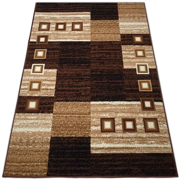 Dywan 250x350 Shiraz Dywany do pokoju salonu Brązowy Bordowy Szary