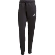 Spodnie damskie - Spodnie adidas Essentials 3-Stripes Fleece Slim W JX2543 - miniaturka - grafika 1