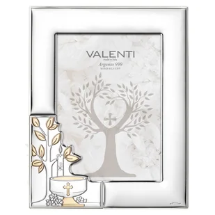 Ramka na chrzest srebrna pamiątka chrztu 13x18 Rozmiar: 13x18 cm SKU: VL51118/4L - Pamiątka Chrztu Świętego - miniaturka - grafika 1