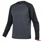 Koszulki rowerowe - Koszulka Endura SingleTrack Fleece black - miniaturka - grafika 1