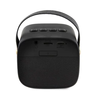 Guess głośnik Bluetooth GUWSB2P4SMK Speaker mini czarny/black 4G Leather Script Logo with Strap - Głośniki przenośne - miniaturka - grafika 7