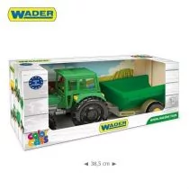 Wader WOŹNIAK Traktor Farmer z przyczepą w kartonie - Samochody i pojazdy dla dzieci - miniaturka - grafika 1
