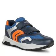 Buty dla chłopców - Sneakersy Geox J Pavel J0415A 01454 C0659 M Navy/Orange - miniaturka - grafika 1