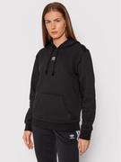 Bluzy damskie - Adidas Bluza adicolor Essentials Fleece H34725 Czarny Regular Fit - miniaturka - grafika 1