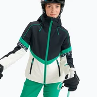 Kurtki i kamizelki sportowe damskie - Kurtka snowboardowa damska ROXY Peak Chic Softshell true black - miniaturka - grafika 1