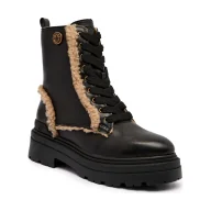 Botki damskie - Pinko Skórzane botki MIA 18 shearling - miniaturka - grafika 1