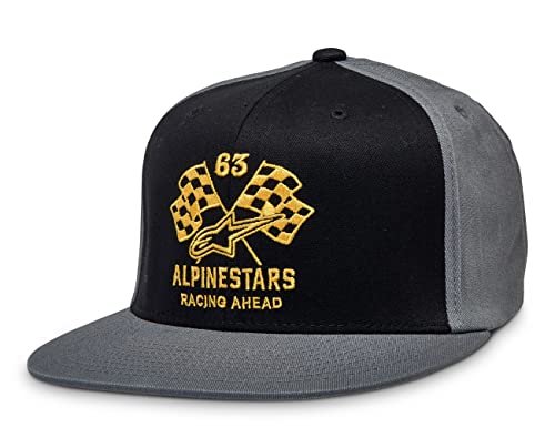 Alpinestars Męska czapka baseballowa Ageless Curve Hat, czarny/karbonowy/żółty, M