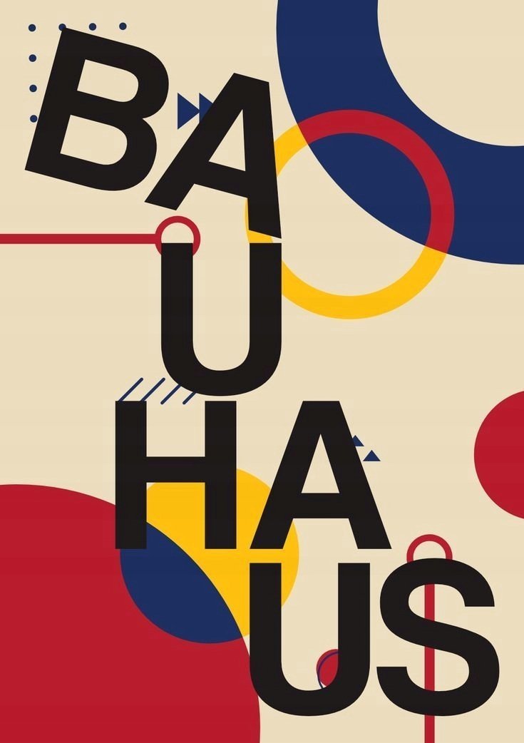 PODKŁADKA POD MYSZ Z Nadrukiem 22x18cm Bauhaus Art Exhibition Tekst Prezent