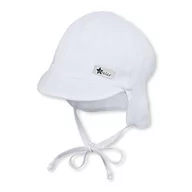 Czapki dla dzieci - Sterntaler Schirmmütze Mit Nackenschutz Czapka Baby Boy, Biały (Weiss 500), Large (Taille fabricant: 39) - miniaturka - grafika 1