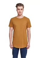 Koszulki męskie - Urban Classics Męski T-shirt Shaped Long Tee jednokolorowy, długi krój koszulka męska, dostępna w wielu różnych kolorach, rozmiary XS-5XL, Rowek, S - miniaturka - grafika 1