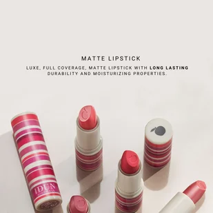 Idun Minerals Idun Minerals Jordgubb Lipstick matte 4g - Szminki - miniaturka - grafika 6
