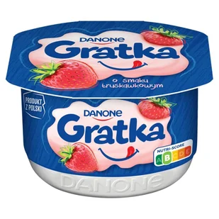 Danone Gratka o smaku truskawkowym Deser 115 g - Kefiry, jogurty, maślanki - miniaturka - grafika 1