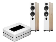 Zestawy stereo - Bluesound POWERNODE (biały) + Diva 5 (dąb) - miniaturka - grafika 1