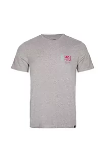 Koszulki męskie - O'Neill Męski T-shirt z krótkimi rękawami, podkoszulek (opakowanie 4 szt.), 18013 srebrny melee, S-M - grafika 1