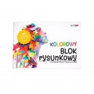Szkolne artykuły papiernicze - Strigo Blok rysunkowy kolorowy barwiony A4/20K (10szt) - miniaturka - grafika 1