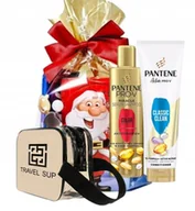Kosmetyczki, organizery i kuferki - Świąteczny Zestaw Prezentowy Pantene Miracle Szampon + Odżywka+ Kosmetyczka - miniaturka - grafika 1