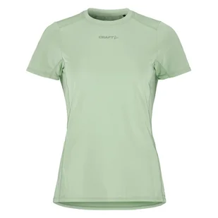 Damska Koszulka z krótkim rękawem CRAFT ADV ESSENCE SS TEE 2 W 1914798-630000 – Zielony - Koszulki i topy damskie - miniaturka - grafika 1