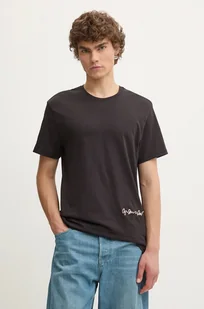 G-Star Raw t-shirt męski kolor czarny z nadrukiem D25087-C506 - Koszulki męskie - miniaturka - grafika 1