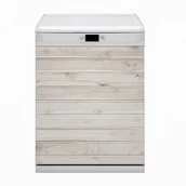 Dekoracje domu - Mata Bluedecor Magnes na zmywarkę Białe deski 60x80 - miniaturka - grafika 1