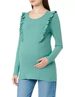 Koszulki i topy damskie - Noppies Maternity Tee Pierson Nursing Long Sleeve t-shirt damski, deep sea-P986, XS - miniaturka - grafika 1