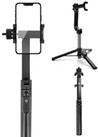 Selfie stick - Forcell Uchwyt, kijek, statyw F-GRIP S70M Bluetooth Selfie Stick, Tripod, czarny - miniaturka - grafika 1
