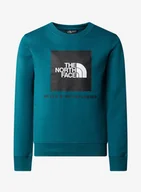 Bluzy sportowe męskie - Bluza dziecięca The North Face Teen Redbox Crew - blue moss - miniaturka - grafika 1