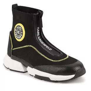 Sneakersy KARL LAGERFELD Z29067 S Black 09B - Buty dla chłopców - miniaturka - grafika 1