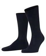 Skarpetki męskie - FALKE Mężczyźni Skarpety Sensitive London M SO Zrównoważona Bawełna bezuciskowe 1 Para, Niebieski (Dark Navy 6375), 39-42 - miniaturka - grafika 1