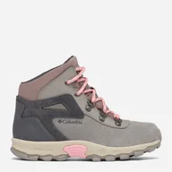 Buty dla dziewczynek - Trzewiki dziecięce dla dziewczynki wodoodporne Columbia Youth Newton Ridge Amped 2044121008 32 (1US) Szary/Różowy (195979745141) - miniaturka - grafika 1