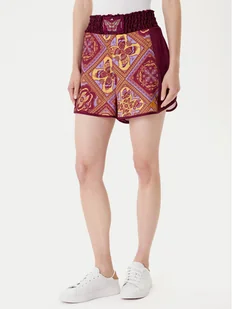 adidas Szorty sportowe FARM Premium JW4482 Bordowy Loose Fit - Spodenki damskie - miniaturka - grafika 1