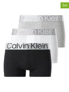 Majtki męskie - CALVIN KLEIN UNDERWEAR Bokserki (3 pary) w kolorze białym, czarnym i jasnoszarym - grafika 1