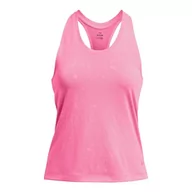 Koszulki sportowe męskie - Under Armour UA Launch Splatter podkoszulek Fluo Pink/odblaskowy, XL - miniaturka - grafika 1