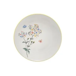 Talerz deserowy Flora 19 cm biały - Talerze - miniaturka - grafika 1