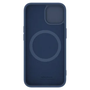 Silikonowe etui Nillkin CamShield Silky Silicone Case do iPhone 15 Plus z osłoną na aparat - ciemnoniebieskie - Etui i futerały do telefonów - miniaturka - grafika 1