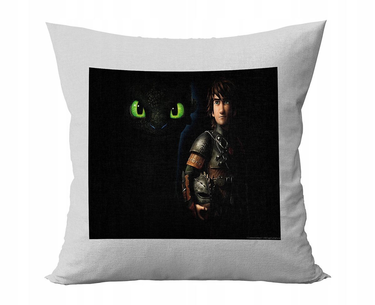 PODUSZKA PERSONALIZOWANA JAK WYTRESOWAĆ SMOKA BAJKI NA PREZENT WZORY