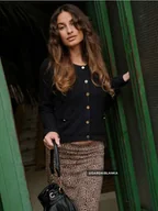 Swetry damskie - Mohito - Kardigan - granatowy - miniaturka - grafika 1