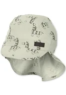 Czapki damskie - Sterntaler Unisex dziecięca czapka z daszkiem, ochrona karku, zebra, czapka dziecięca, średni zielony, 49 - miniaturka - grafika 1